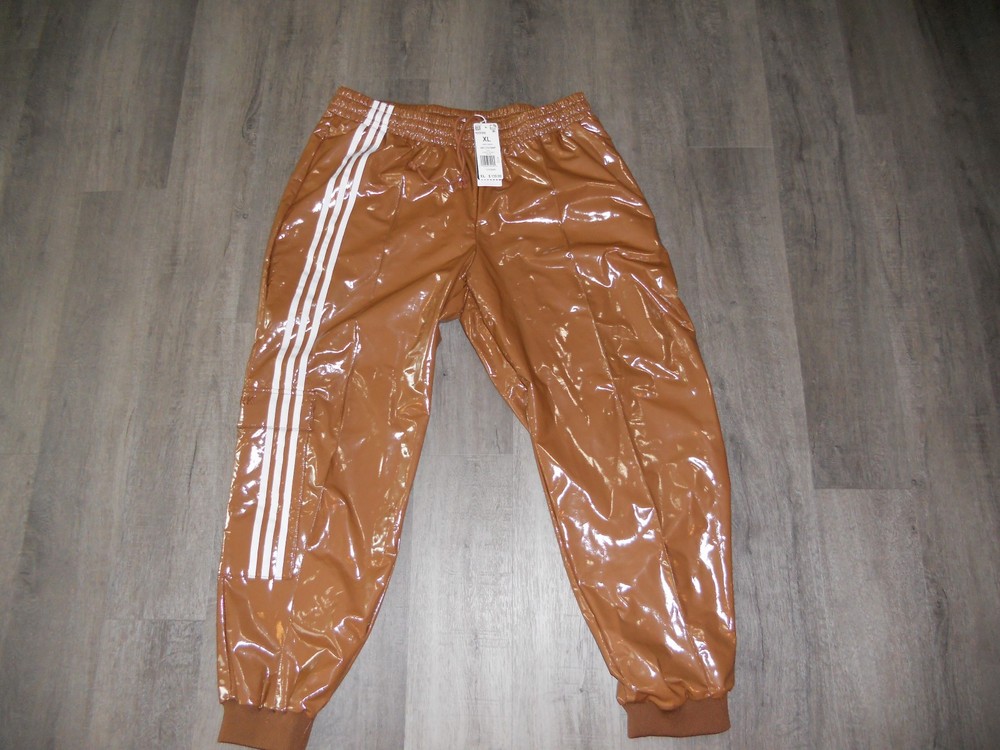 Adidas ivy park plus size latex/vinyl track pants nwt XL
