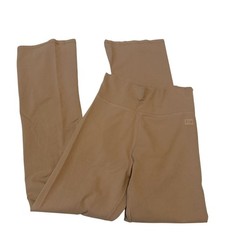 PINK Victoria’s Secret High Waisted Flare Leggings Beige Tan Size S