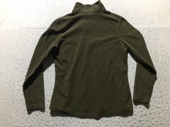 Avalanche Fleece Pullover Womens L Large Dark Green 1/4 Zip Mock Neck