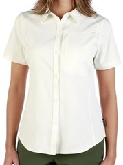 NEW NWT Vanilla White Sz Large Button Up Vented Slim Fit Athletic Shirt Pocket