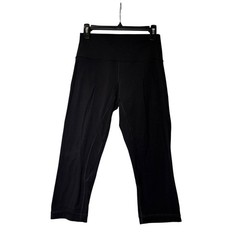 Lululemon Athletica Black High Rise Cropped Yoga Leggings Womens Size 8