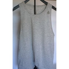 Reebok Speedwick Heathered Grey Racerback Athletic Tank Top Women Large