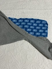 Y2K vtg PINK Women’s Yoga Pants XS Gray Blue Foldover Waist Logo Flare