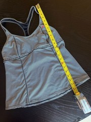 Nike Women’s Striped Racerback Performance Tank Top with Built-in Shelf Bra