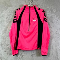 Pink Victoria Secret Ultimate Sweatshirt Womens M Pink Polyester 1/2 Zip Stretch