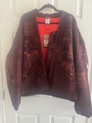 Nike Naomi Osaka Sustainable Materials Woven Jacquard Jacket Crimson Size L $300