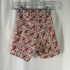 L Space Active Shorts Women’s Small Geometric Print Elastic Waist Pull On