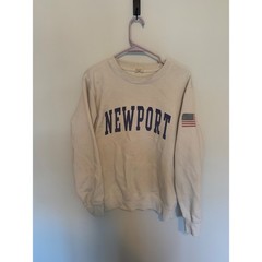John Galt Brandy Melville Newport Sweatshirt American Flag Oversized One Sz
