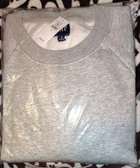 GAP Women’s Gray Crewneck Pullover Sweatshirt Raglan Fleece Cotton Blend S