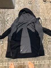 Lululemon Women’s Size 4 Black Grey REVERSIBLE Dance Studio Jacket III hoodie