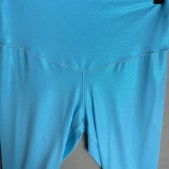 Offline By Aerie Real Me Crop High Rise Yoga Pants Blue Shine size L