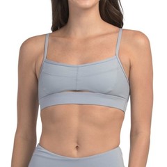 NWT$198 L*SPACE 2-PC SET Rush Sports Bra & Mercer Leggings Ribbed Haze Blue SML