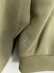 Athleta Forever Fleece Hoodie 1/2 Zip Women’s Small Green Cropped Fit Casual