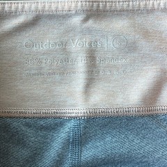 Outdoor Voices Spring 7/8 Crop Athletic Work Out Leggings Pants Pink Gray Blue