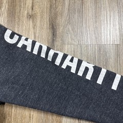 Carhartt Womens XS 0/2 Black Crewneck Sweatshirt Logo Sleeve Relaxed Fit
