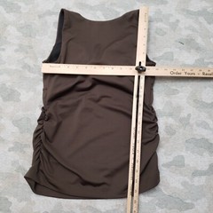 Athleta Tank Top Womens 34B Brown Pullover Padded Sleeveless