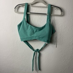 L Space Beau Sports Bra Active Tie Back Mint Green Athletic Top Size Large