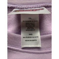 Powerpuff Girls Jerry Leigh Purple Embroidered Sweatshirt XXL