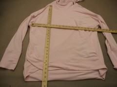 DIP Size XL Womens Pink Drawstring Lightweight Loose Athletic Gym Hoodie 626