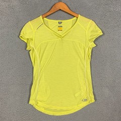 Icebreaker GT Merino 150 T-Shirt Women’s Medium Yellow Ultralite Wool Baselayer