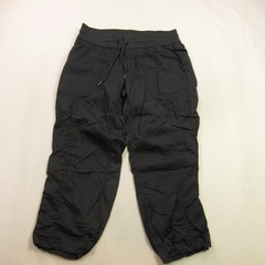 The North Face Women’s Black Activewear Capri Pants Drawstring Nylon Blend Size