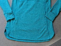 Duluth Trading Co Plushcious Funnelneck Tunic Women’s XS Teal Heathered 83830
