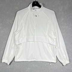 Lululemon Stretch Ripstop Run Jacket Women’s 6 White 1/2 Zip Stretch Vented