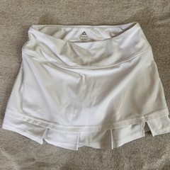 Bolle White Pleated Athletic Tennis Skort Skirt — Size Medium