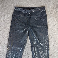 Women’s Sweaty Betty Large Shimmer Speckled Grey High Rise Leggings Full Length