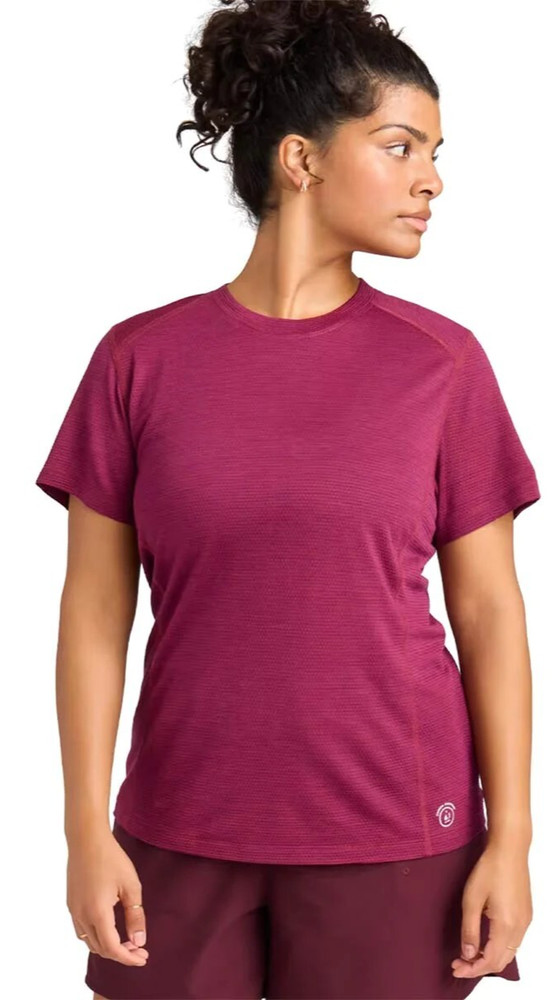 allbirds NEW Womens Natural Run Fashion Short Sleeve Tee Thrive Crimson XS $58
