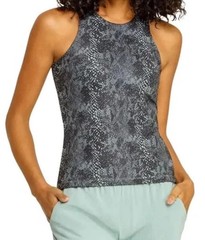 TAIL ACTIVEWEAR Black Gray Green Snakeskin Foundation Tennis Bra Tank Top Sz S