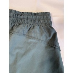 Layer 8 Womens Double Layer Running Shorts XL Teal Green Athletic Gym Training