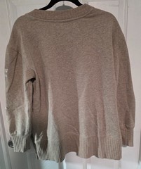 Maurice’s Heather Tan Sweatshirt with Sequin Stars Size M