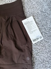 BRAND NEW Lululemon Dance Studio Mid Rise Pants Burgundy Brown Size 2 28.5”