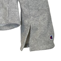 Champion Womens Reverse Weave Colorblock Cropped Hoodie Size M Pink Gray Blue