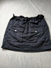 SHEIN Womens Hooded Anorak Jacket M Black Drawstring Pockets Lightweight