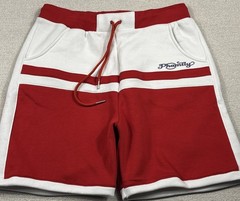 Phamily Sweat Shorts Women Size XL Red White Athletic Fleece Thick Jersey HipHop