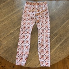 L*Space Active Hot To Trot 7/8 Legging Womens Small, Rose Pink/Cream, Mint Cond!