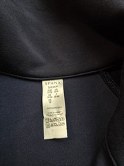 Spanx Airessentials Sweatshirt Womens Small Blue Long Sleeve 1/2 Zip Stretch