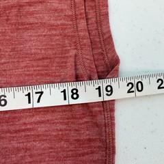 Lululemon V-Neck Cap Sleeve Top Size 8 Heathered Rose Red Pink Activewear