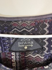 Prana Kamilia Hemp Organic Cotton Bluebel Fossil Yoga Climb Sport Workout S
