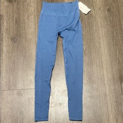 NWT L*Space Work It Ribbed Blue Legging Women’s XS/S Activewear Pilates Yoga
