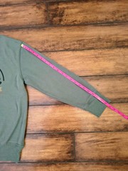 Disney Minnie Mouse Sage Green Graphic Crewneck Sweatshirt Pullover Women’s L