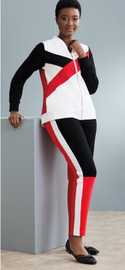 Size M Ashro Red White Black Jordan Women’s Active Jacket Pant Set