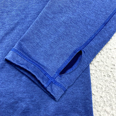 REI Pullover Womens Medium Blue 1/2 Zip Lightweight Stretch Outdoor Sweatshirt