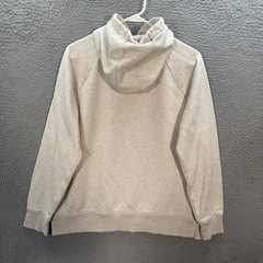 Under Armour Sweatshirt Womens Large Ivory Loose Fit Hoodie Sweater Gym Sports