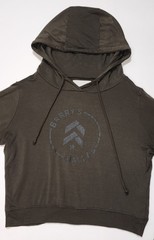 Barry’s Woman Dark Olive Green Long Sleeve Hoodie Size S