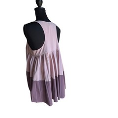 Athleta Women’s Blush Pink Colorblock Swing Tank Top Medium Travel Hiking