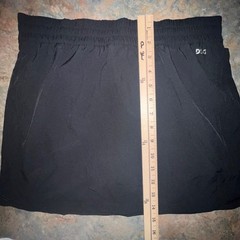 Dsg Mid-Rise Stride Skort With Built-In Shorts, Black, Size Small