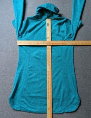 Duluth Trading Co Plushcious Funnelneck Tunic Women’s XS Teal Heathered 83830